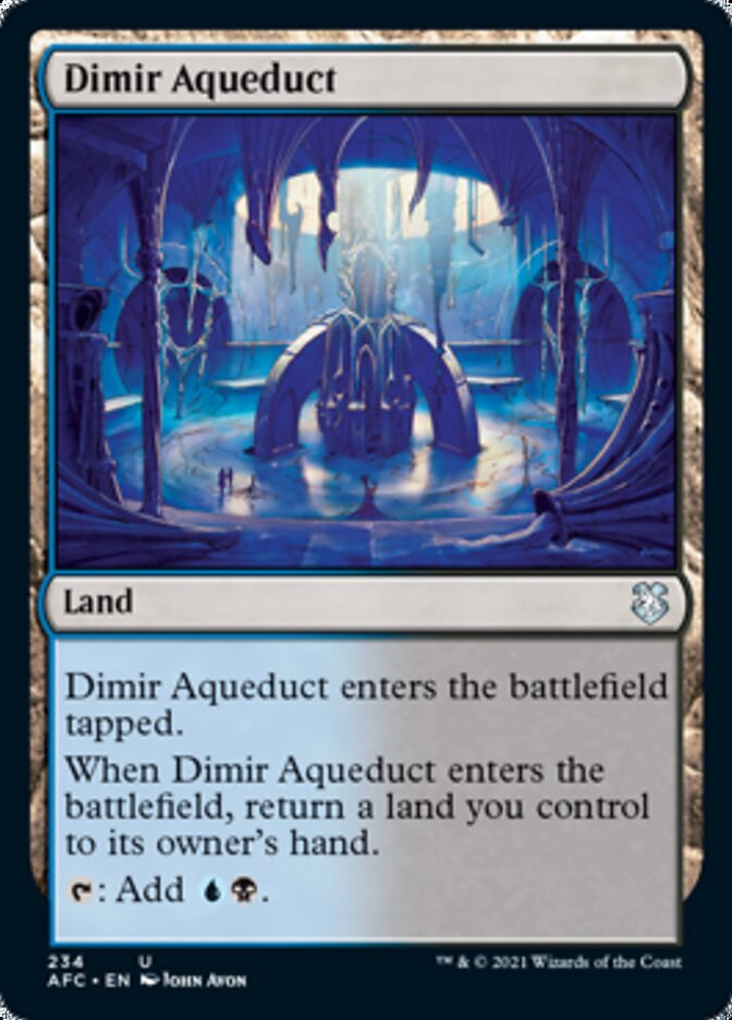 Dimir Aqueduct [Dungeons & Dragons: Adventures in the Forgotten Realms Commander] | Galaxy Games LLC