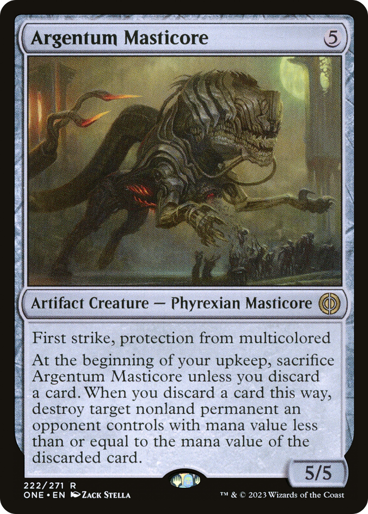 Argentum Masticore [Phyrexia: All Will Be One] | Galaxy Games LLC