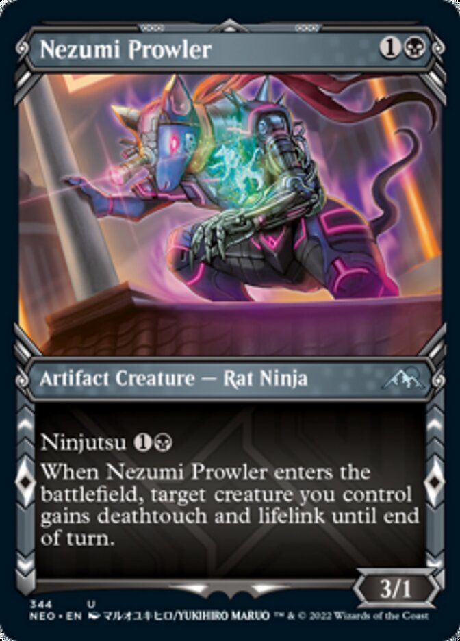 Nezumi Prowler (Showcase Ninja) [Kamigawa: Neon Dynasty] | Galaxy Games LLC