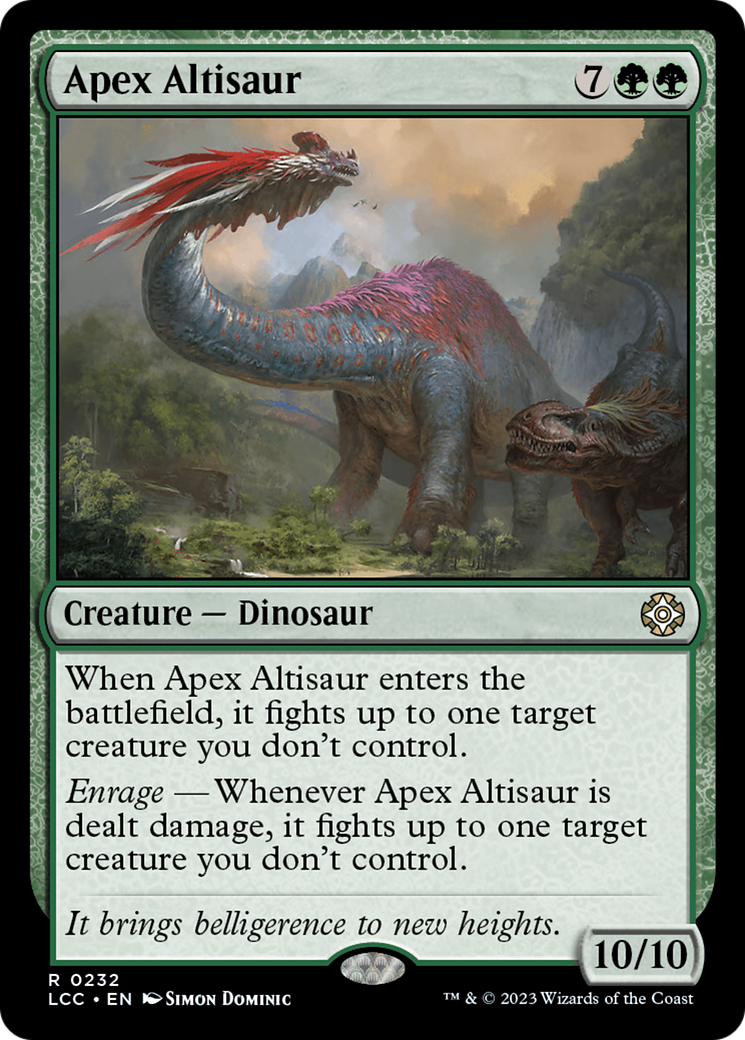 Apex Altisaur [The Lost Caverns of Ixalan Commander] | Galaxy Games LLC