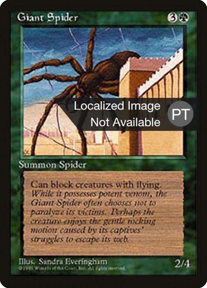 Giant Spider [Fourth Edition (Foreign Black Border)] | Galaxy Games LLC