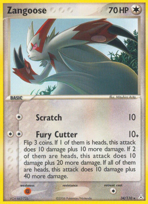 Zangoose (34/110) [EX: Holon Phantoms] | Galaxy Games LLC