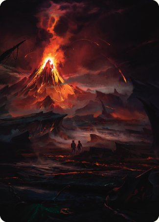 Valley of Gorgoroth Art Card [The Lord of the Rings: Tales of Middle-earth Art Series] | Galaxy Games LLC