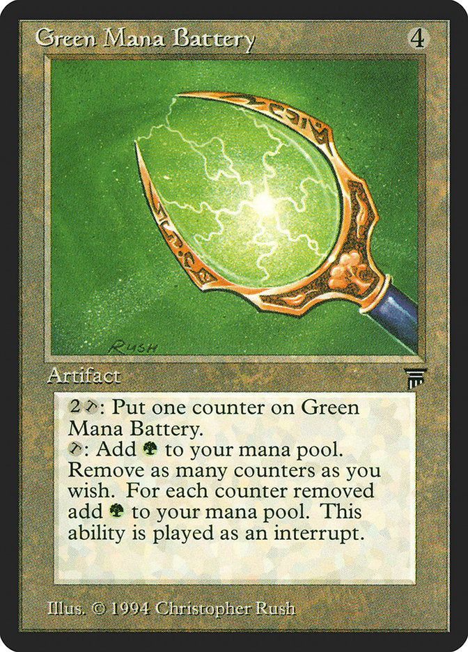 Green Mana Battery [Legends] | Galaxy Games LLC