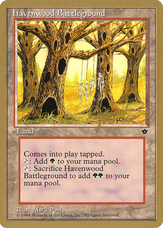 Havenwood Battleground (Mark Justice) [Pro Tour Collector Set] | Galaxy Games LLC