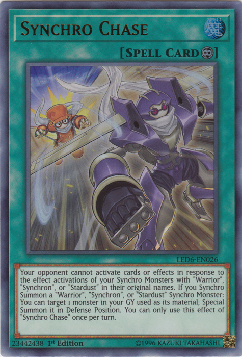 Synchro Chase [LED6-EN026] Ultra Rare | Galaxy Games LLC