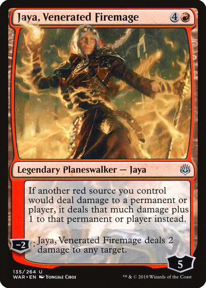 Jaya, Venerated Firemage [War of the Spark] | Galaxy Games LLC