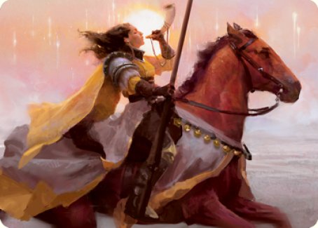 Sunrise Cavalier Art Card [Innistrad: Midnight Hunt Art Series] | Galaxy Games LLC