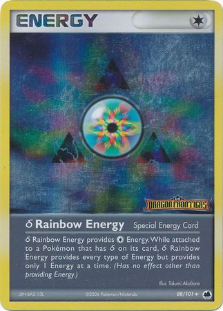 Rainbow Energy (88/101)(Delta Species) (Stamped) [EX: Dragon Frontiers] | Galaxy Games LLC