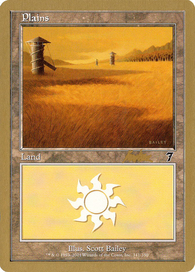 Plains (bk341) (Brian Kibler) [World Championship Decks 2002] | Galaxy Games LLC