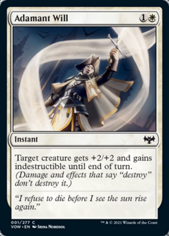 Adamant Will [Innistrad: Crimson Vow] | Galaxy Games LLC