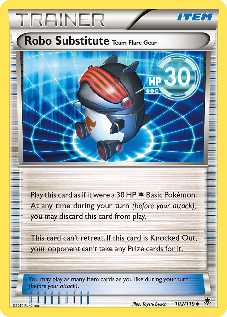 Robo Substitute Team Flare Gear (102/119) [XY: Phantom Forces] | Galaxy Games LLC