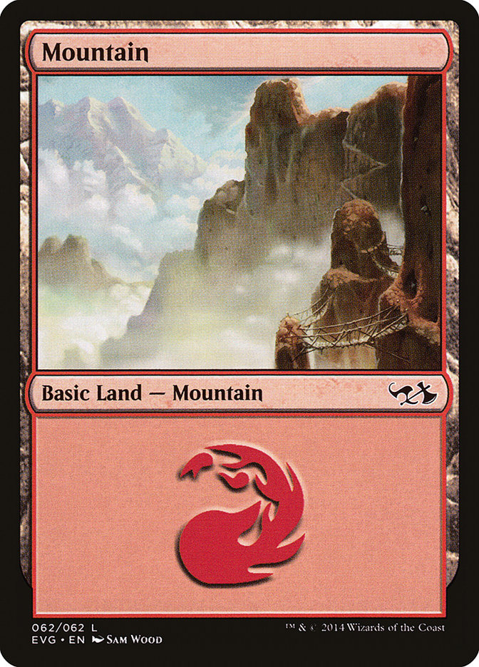 Mountain (62) (Elves vs. Goblins) [Duel Decks Anthology] | Galaxy Games LLC