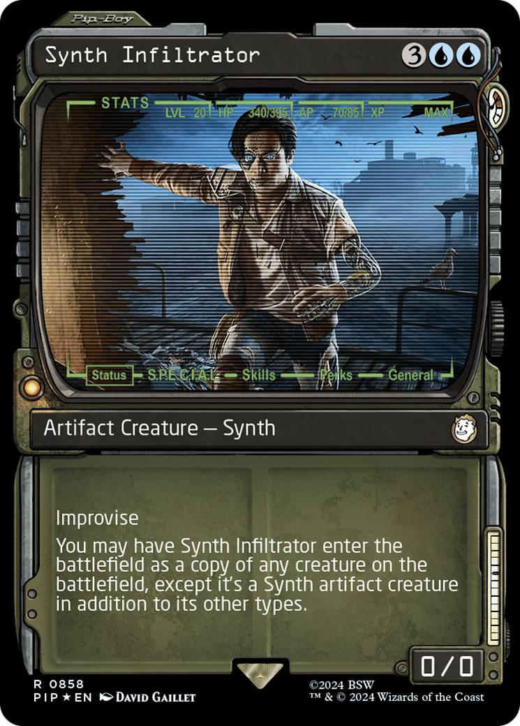Synth Infiltrator (Showcase) (Surge Foil) [Fallout] | Galaxy Games LLC