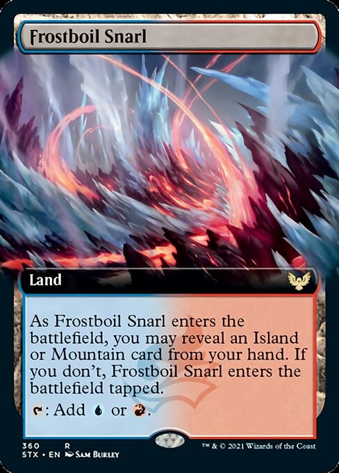 Frostboil Snarl (Extended Art) [Strixhaven: School of Mages] | Galaxy Games LLC