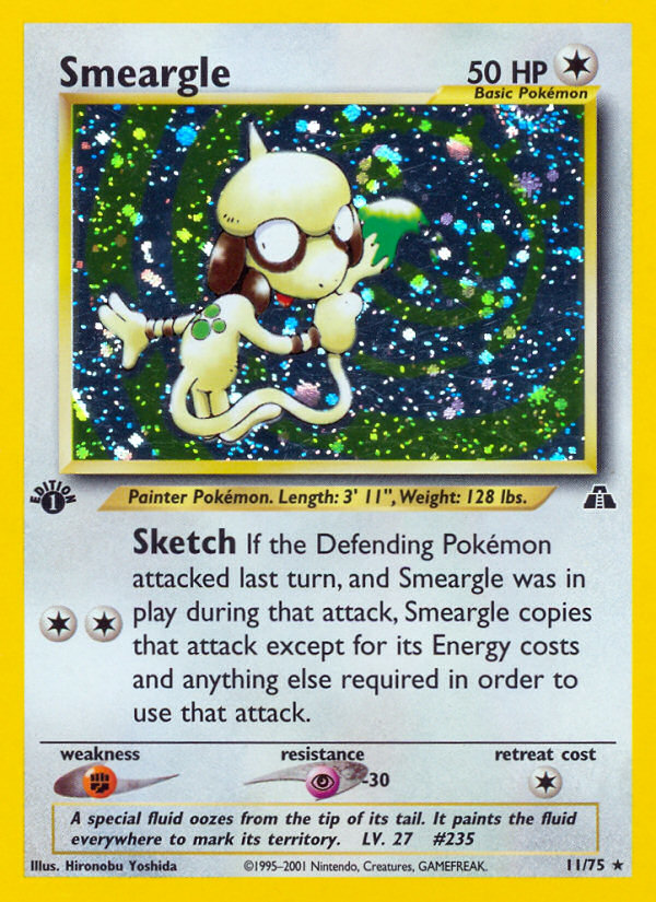 Smeargle (11/75) [Neo Discovery 1st Edition] | Galaxy Games LLC
