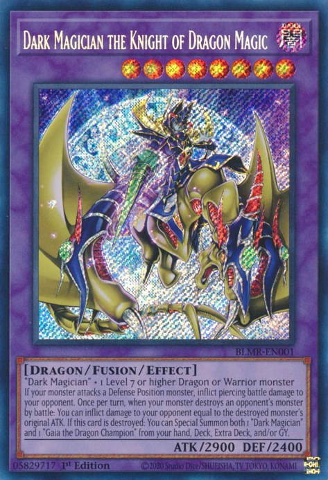 Dark Magician the Knight of Dragon Magic [BLMR-EN001] Secret Rare | Galaxy Games LLC
