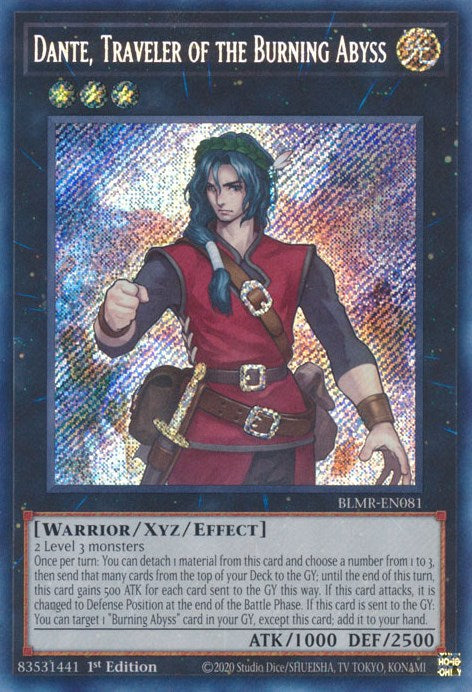 Dante, Traveler of the Burning Abyss [BLMR-EN081] Secret Rare | Galaxy Games LLC