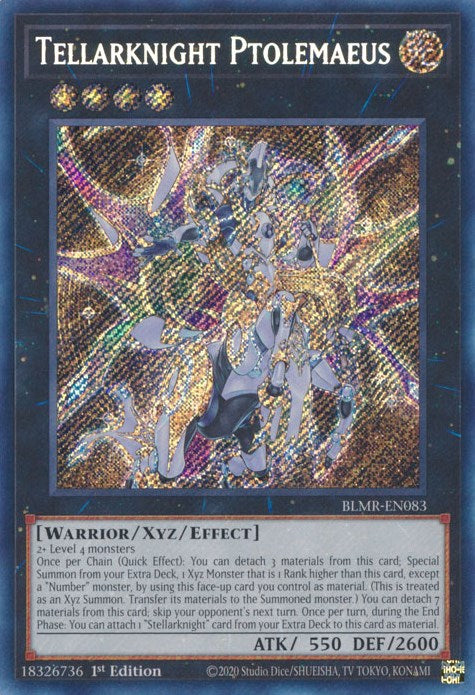 Tellarknight Ptolemaeus [BLMR-EN083] Secret Rare | Galaxy Games LLC