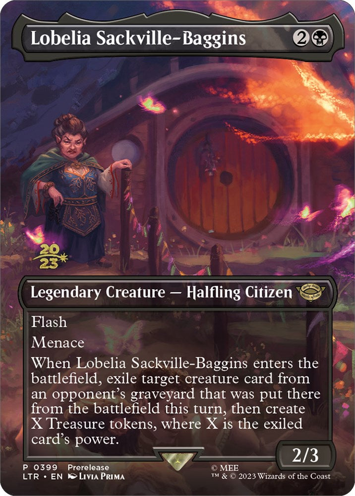 Lobelia Sackville-Baggins (399) [The Lord of the Rings: Tales of Middle-Earth Prerelease Promos] | Galaxy Games LLC