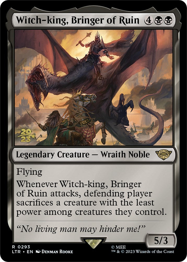 Witch-king, Bringer of Ruin [The Lord of the Rings: Tales of Middle-Earth Prerelease Promos] | Galaxy Games LLC