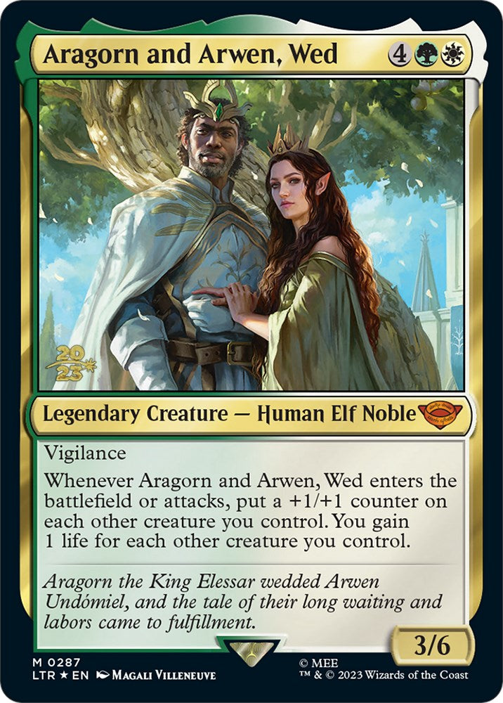 Aragorn and Arwen, Wed [The Lord of the Rings: Tales of Middle-Earth Prerelease Promos] | Galaxy Games LLC