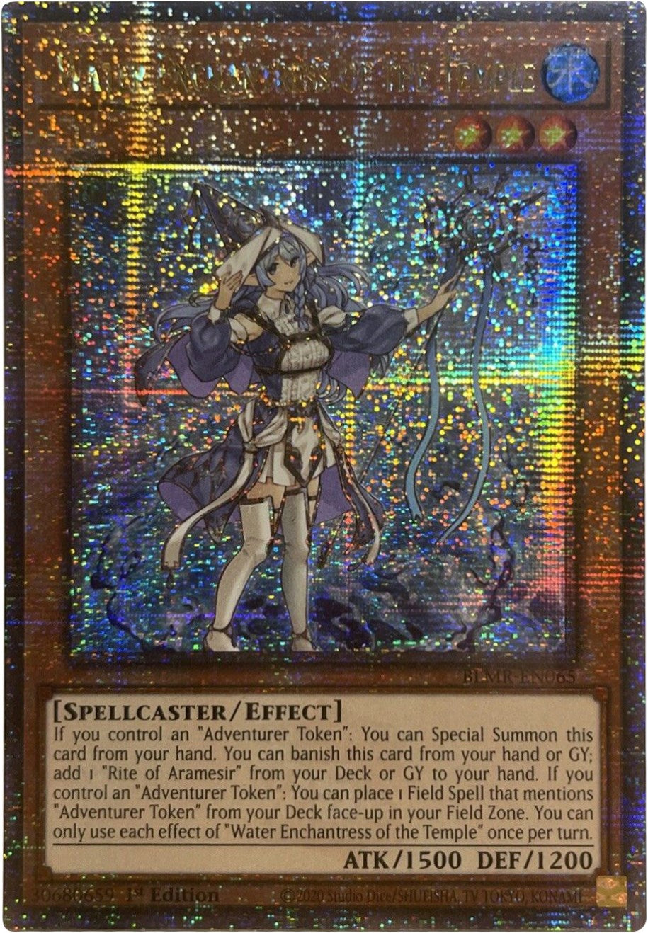 Water Enchantress of the Temple [BLMR-EN065] Quarter Century Secret Rare | Galaxy Games LLC