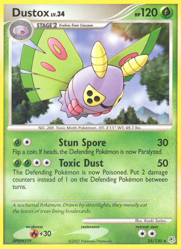 Dustox (25/130) [Diamond & Pearl: Base Set] | Galaxy Games LLC