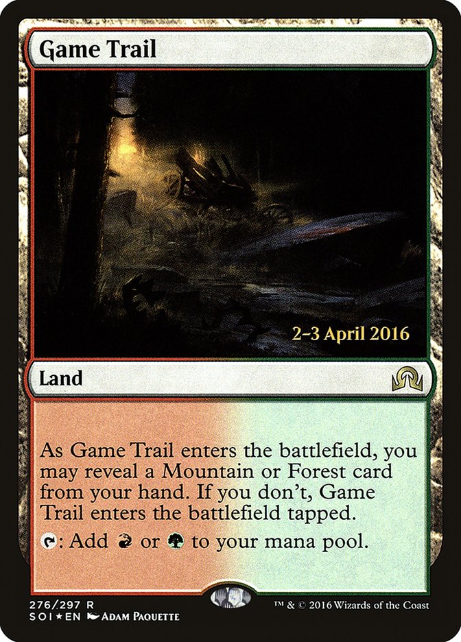 Game Trail [Shadows over Innistrad Prerelease Promos] | Galaxy Games LLC