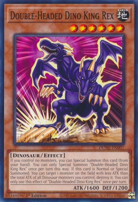 Double-Headed Dino King Rex [DUNE-EN007] Common | Galaxy Games LLC