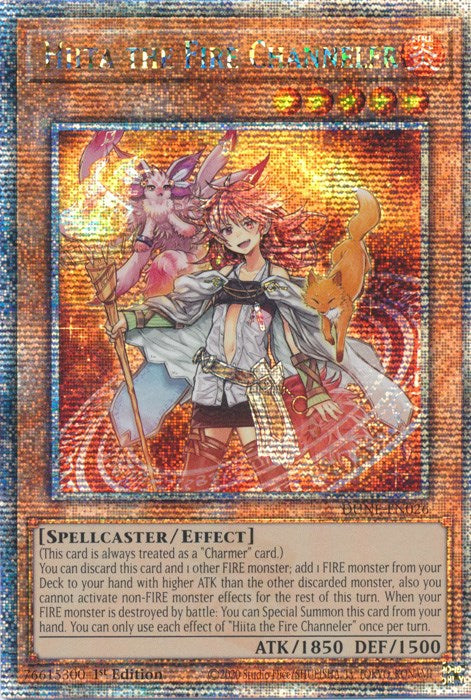 Hiita the Fire Channeler [DUNE-EN026] Quarter Century Secret Rare | Galaxy Games LLC