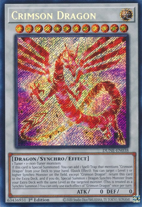 Crimson Dragon [DUNE-EN038] Secret Rare | Galaxy Games LLC