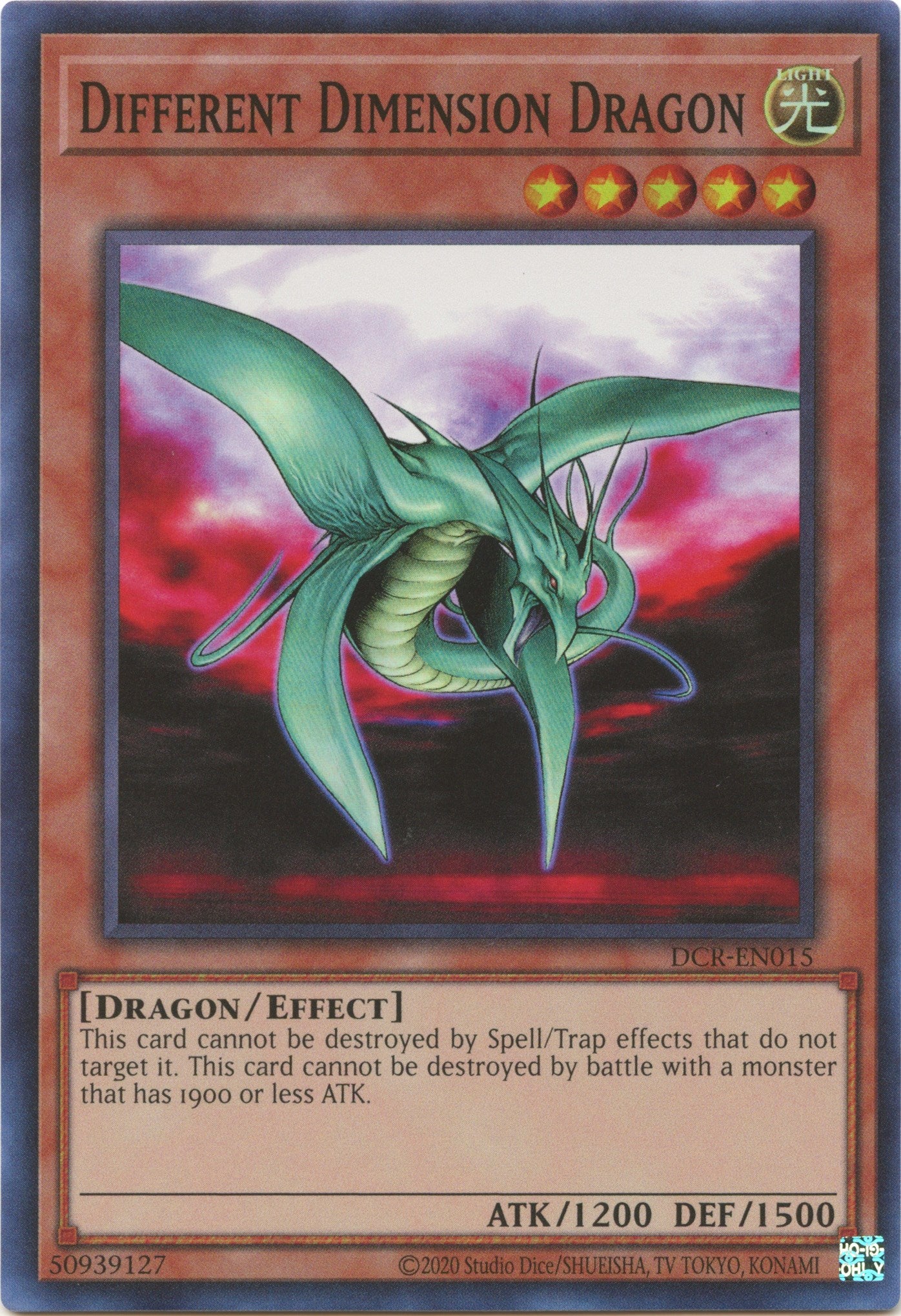 Different Dimension Dragon (25th Anniversary) [DCR-EN015] Super Rare | Galaxy Games LLC