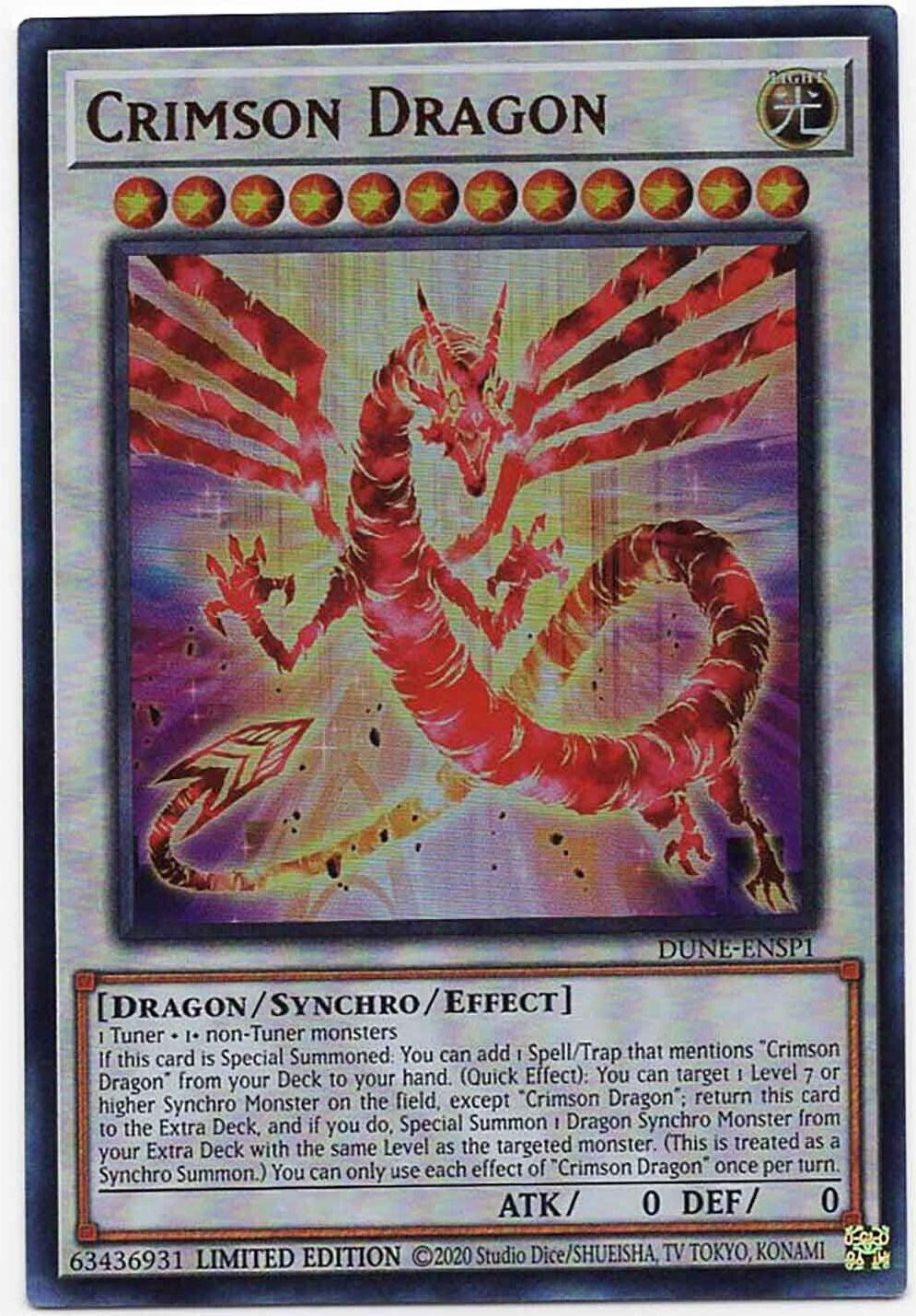 Crimson Dragon [DUNE-ENSP1] Ultra Rare | Galaxy Games LLC