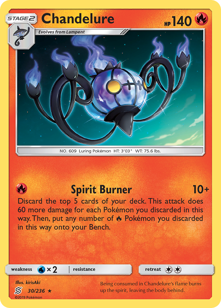 Chandelure (30/236) [Sun & Moon: Unified Minds] | Galaxy Games LLC