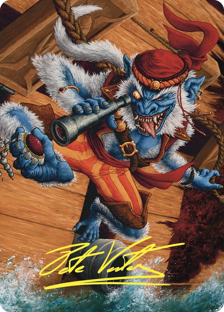 Treasure Nabber Art Card (Gold-Stamped Signature) [Commander Masters Art Series] | Galaxy Games LLC