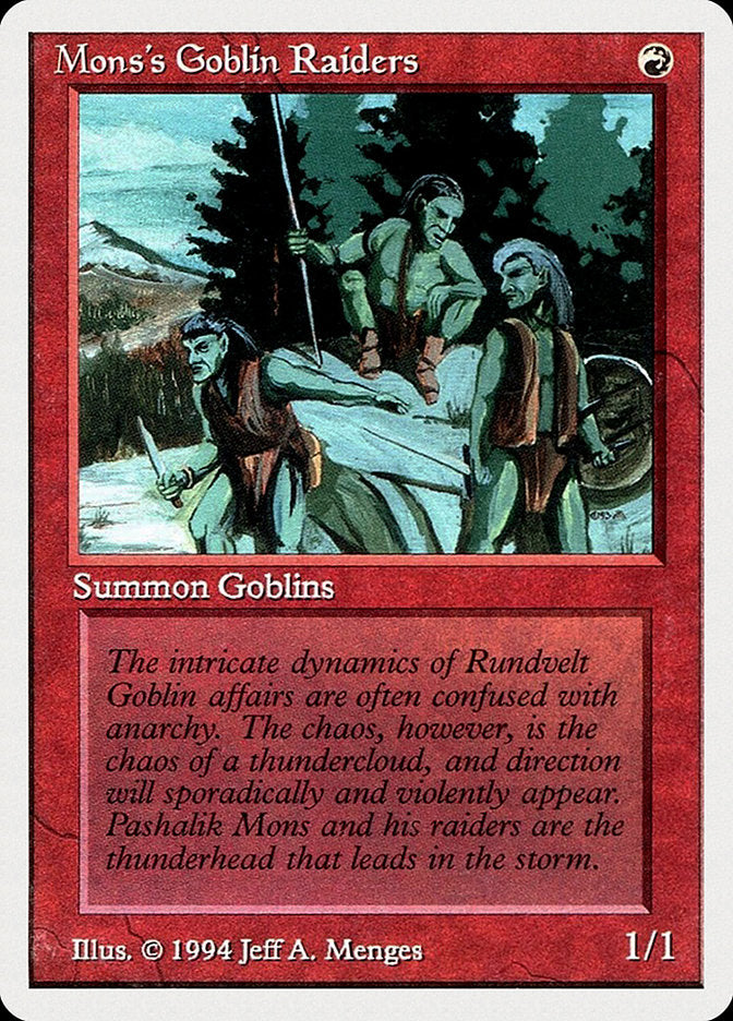 Mons's Goblin Raiders [Summer Magic / Edgar] | Galaxy Games LLC