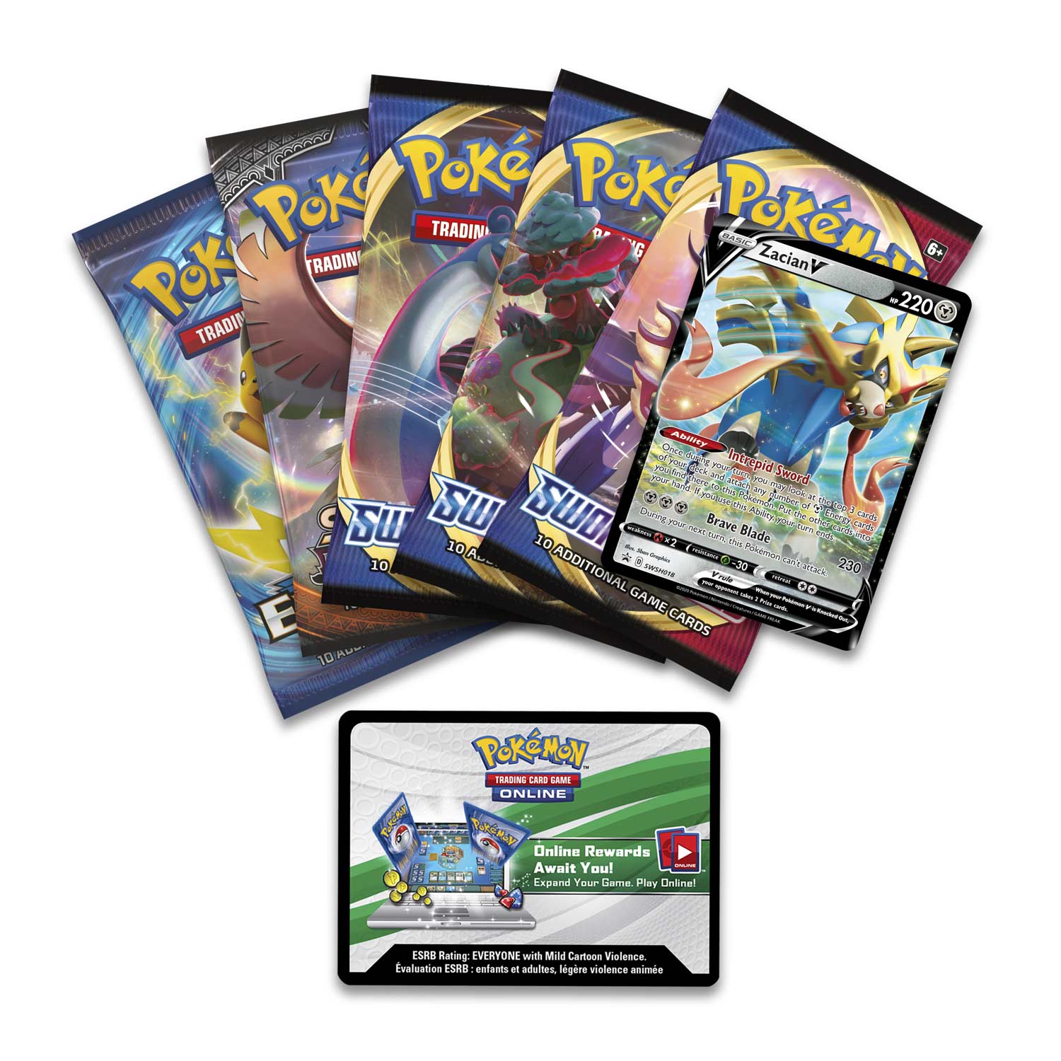Sword & Shield: Rebel Clash - Legends of Galar Collector's Tin (Zacian V) | Galaxy Games LLC