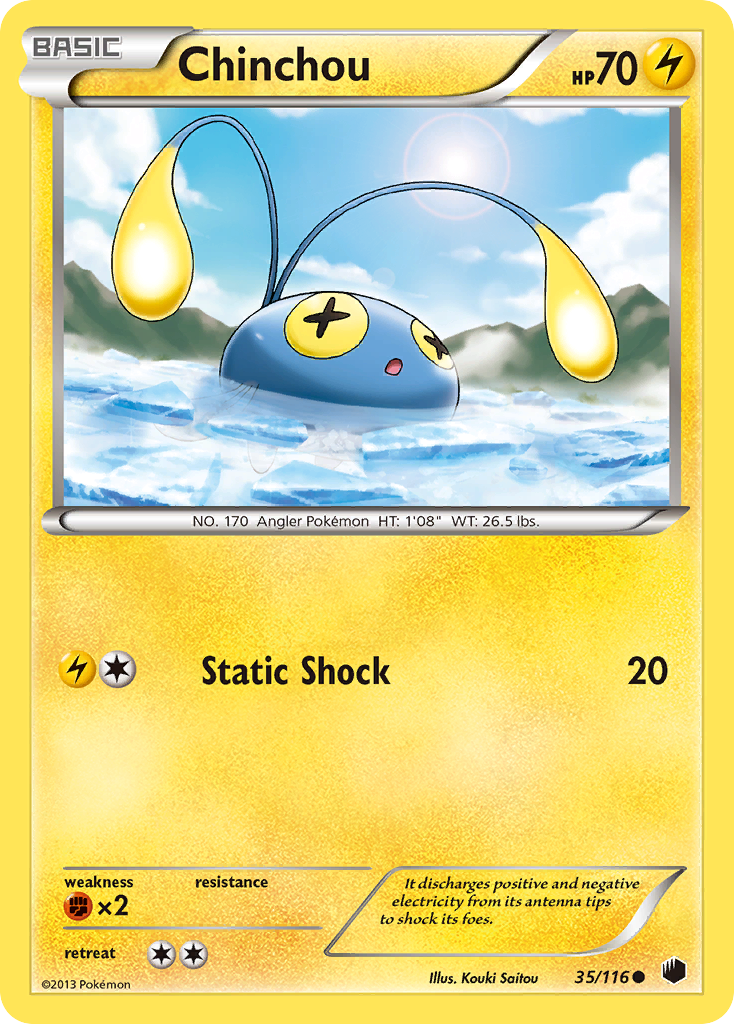 Chinchou (35/116) [Black & White: Plasma Freeze] | Galaxy Games LLC