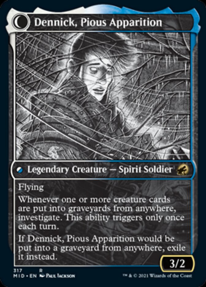 Dennick, Pious Apprentice // Dennick, Pious Apparition (Showcase Eternal Night) [Innistrad: Midnight Hunt] | Galaxy Games LLC