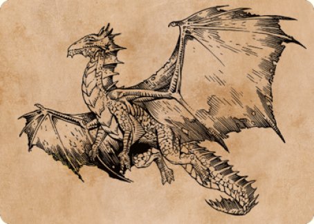 Ancient Bronze Dragon Art Card (58) [Commander Legends: Battle for Baldur's Gate Art Series] | Galaxy Games LLC