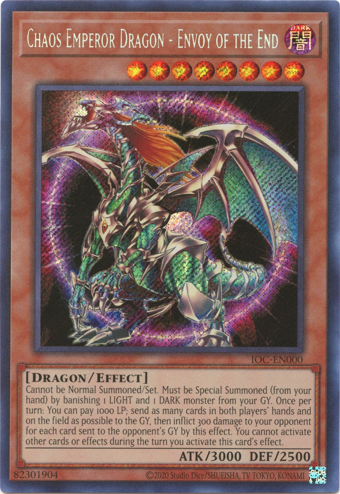 Chaos Emperor Dragon - Envoy of the End (25th Anniversary) [IOC-EN000] Secret Rare | Galaxy Games LLC