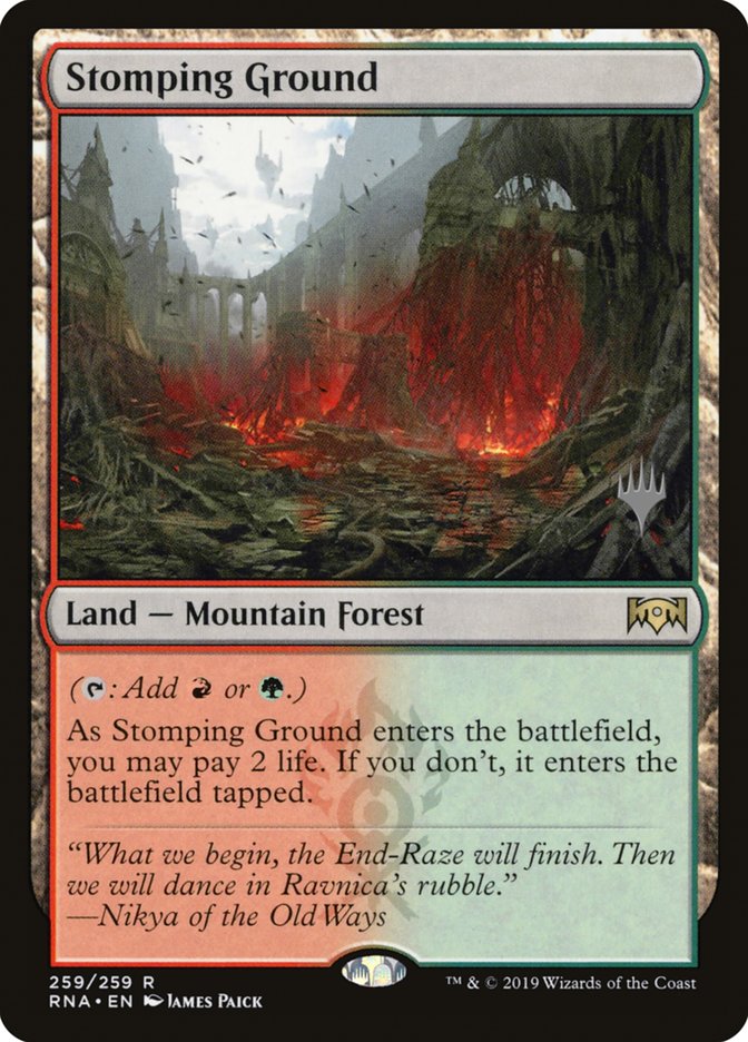 Stomping Ground (Promo Pack) [Ravnica Allegiance Promos] | Galaxy Games LLC