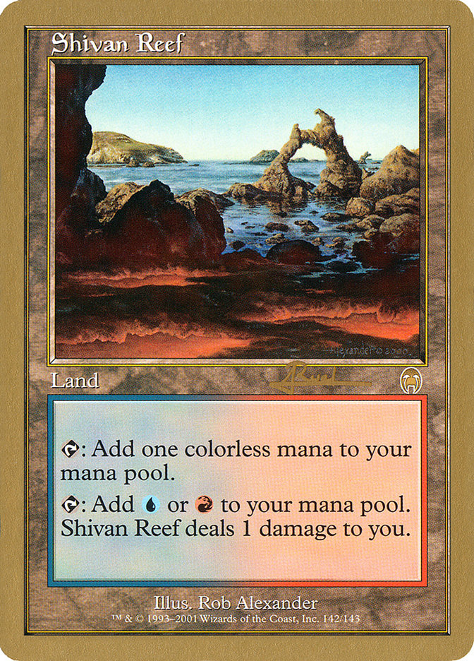 Shivan Reef (Antoine Ruel) [World Championship Decks 2001] | Galaxy Games LLC