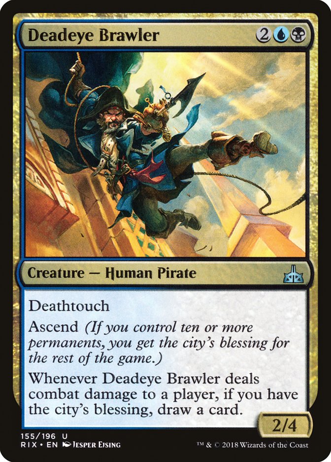 Deadeye Brawler [Rivals of Ixalan] | Galaxy Games LLC