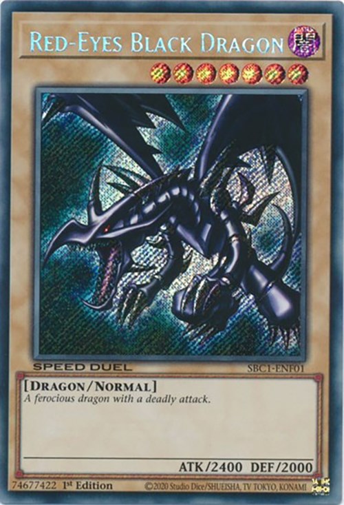 Red-Eyes Black Dragon [SBC1-ENF01] Secret Rare | Galaxy Games LLC