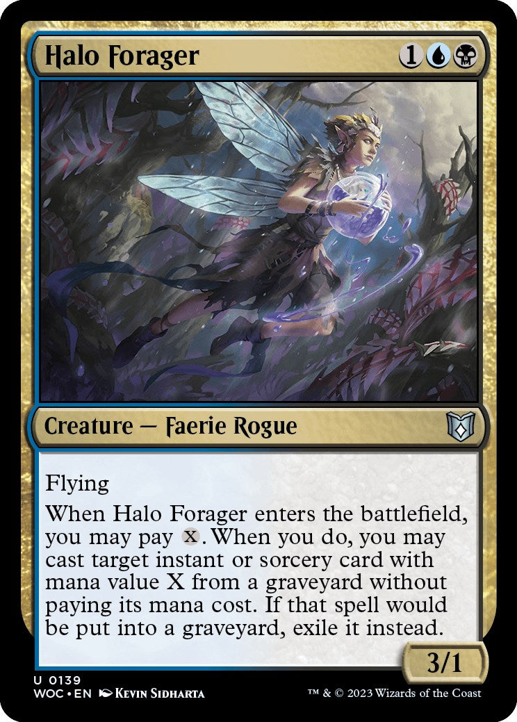 Halo Forager [Wilds of Eldraine Commander] | Galaxy Games LLC