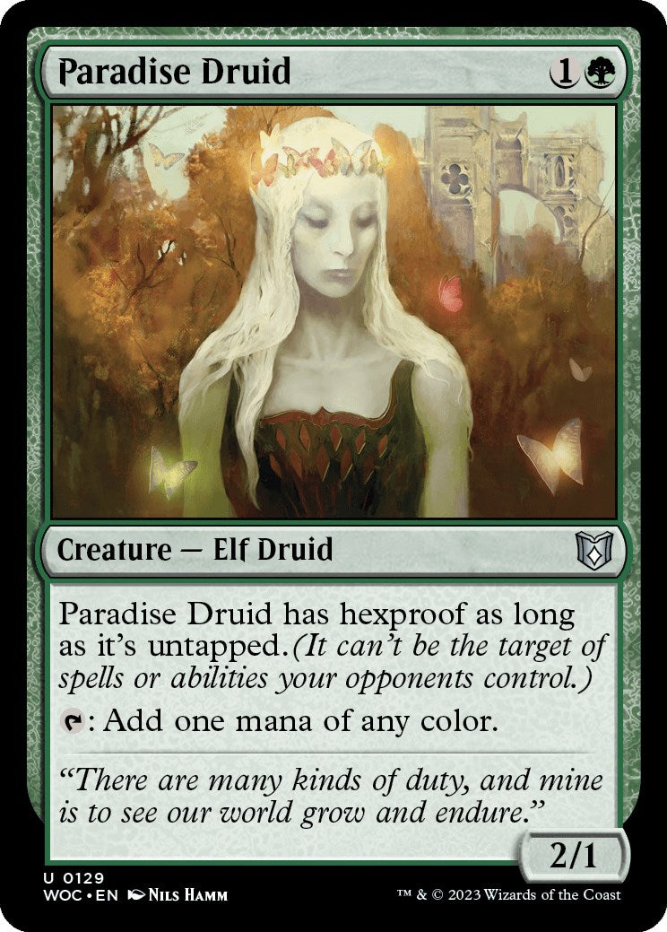 Paradise Druid [Wilds of Eldraine Commander] | Galaxy Games LLC