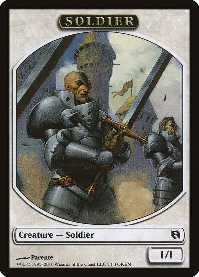 Soldier Token [Duel Decks: Elspeth vs. Tezzeret Tokens] | Galaxy Games LLC