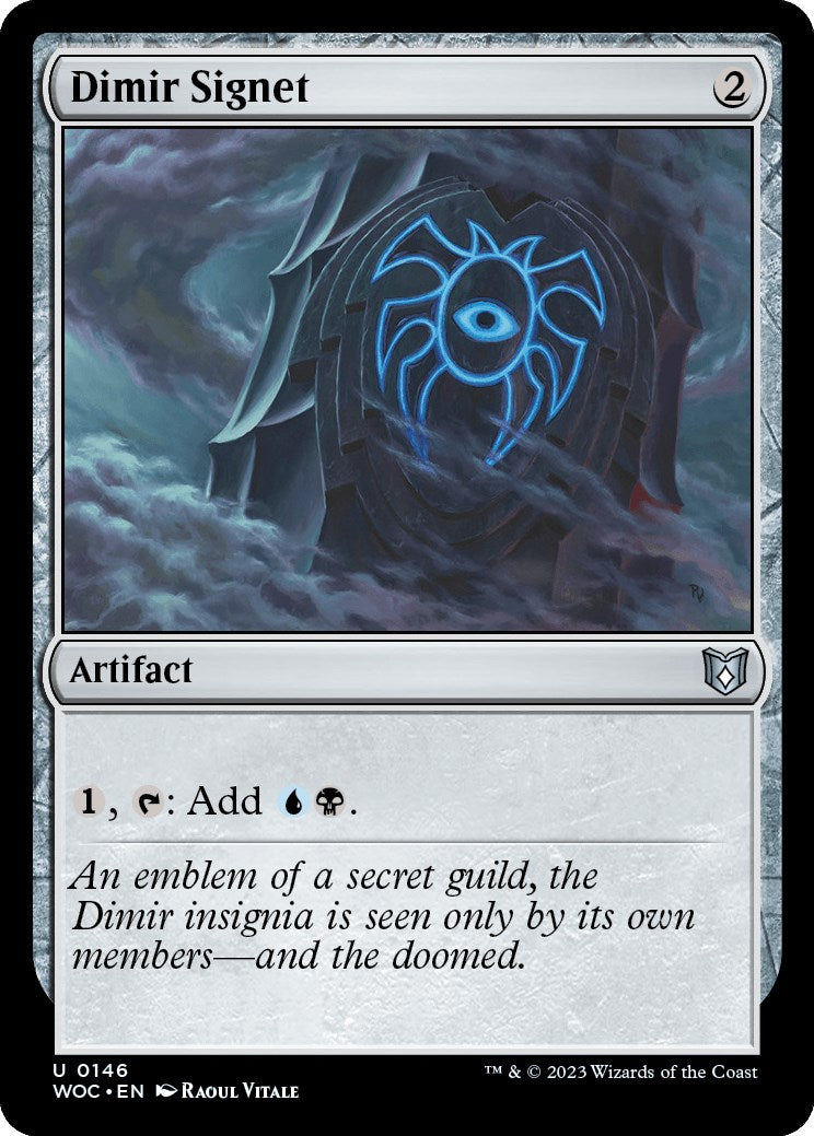 Dimir Signet [Wilds of Eldraine Commander] | Galaxy Games LLC